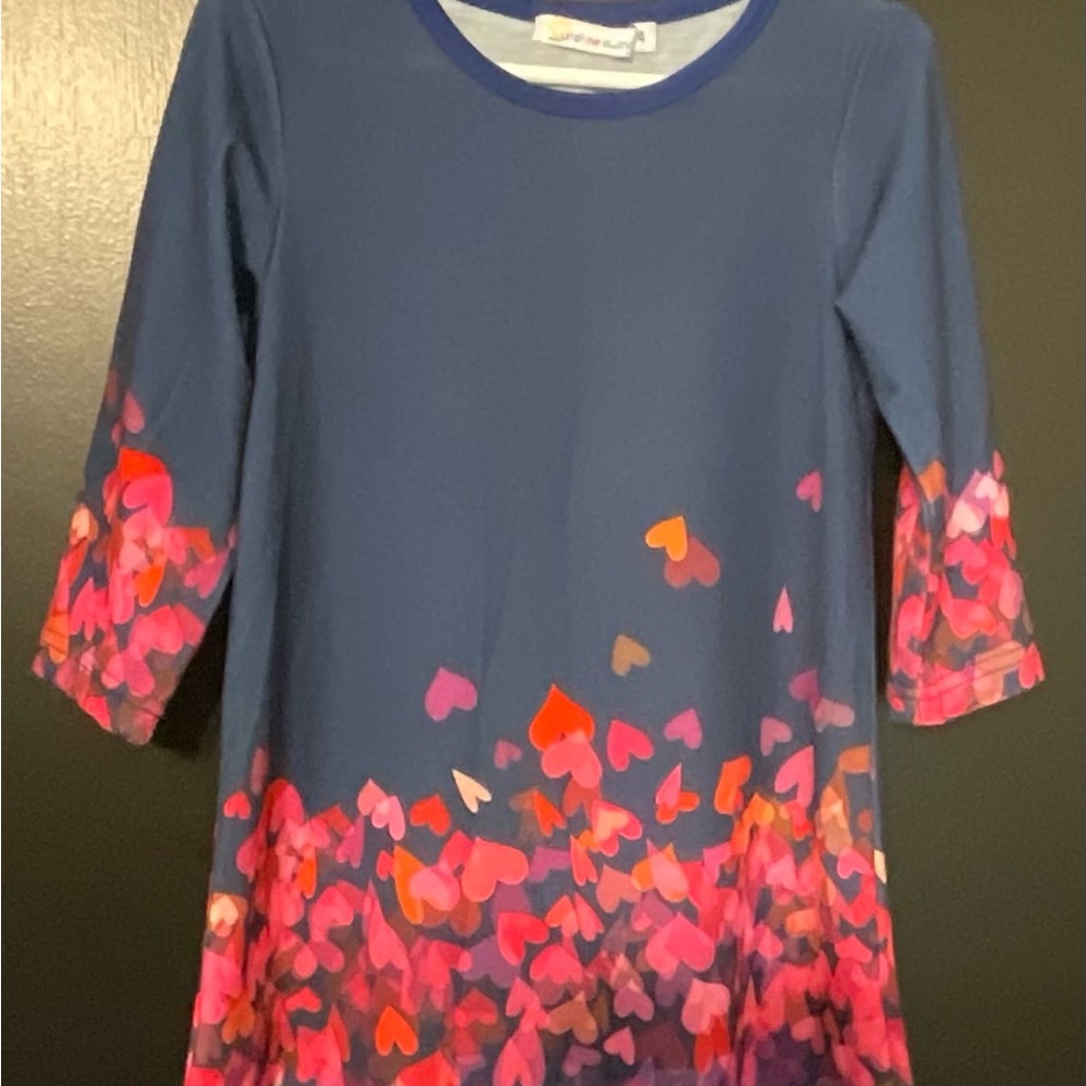 Navy blue swing dress